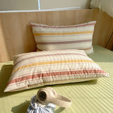 Cotton Pillowcase Colorful Stripe Pillow Case