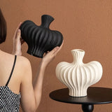Keramik-Kunststoff-Vase im Vintage-Stil