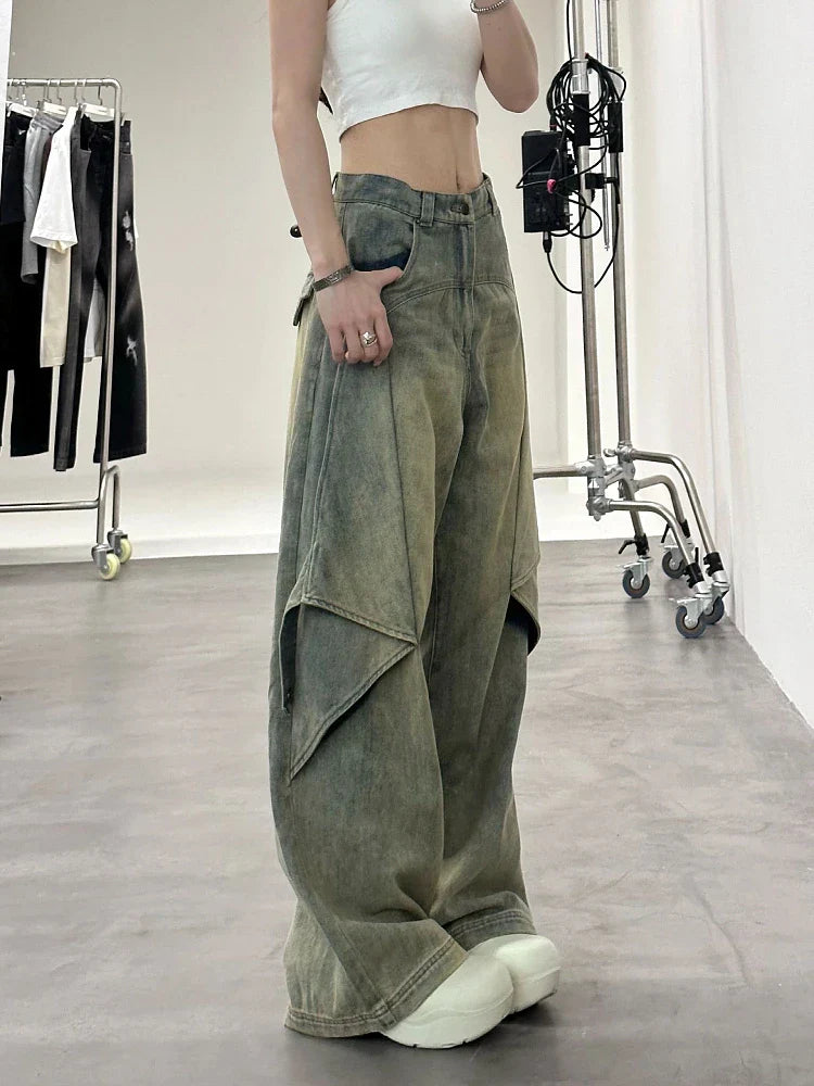 Women's Hip Wide Leg Jeans