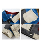 Color Blocks Denim Jacket
