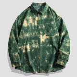 Tie Dye Floral Print Shirt