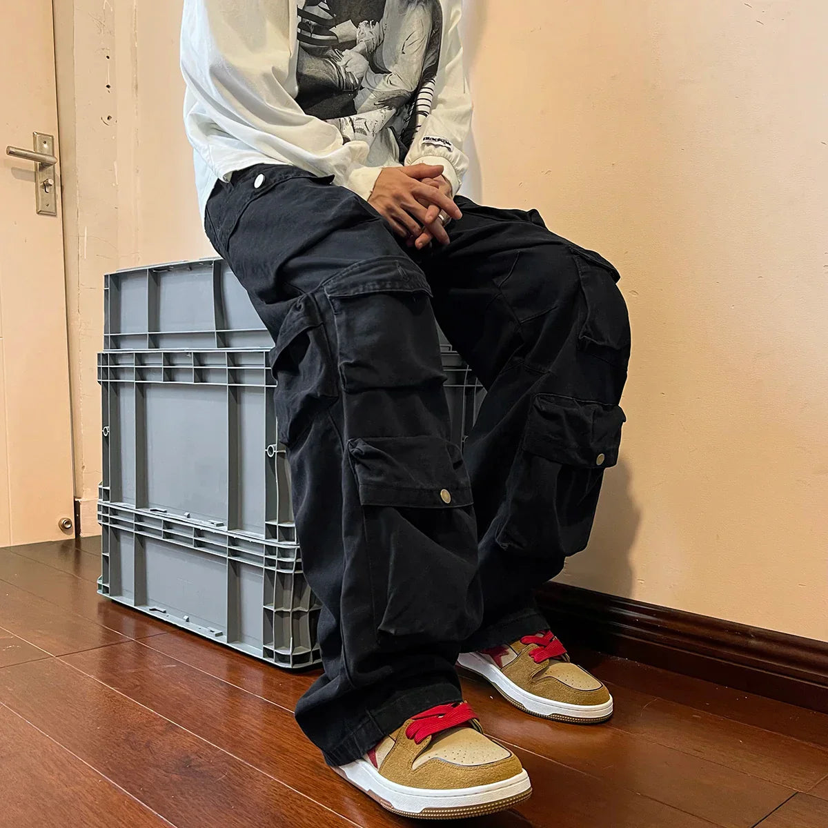 Multi-pocket Vintage Cargo Pants