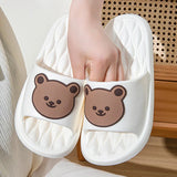Summer Cartoon Bear Indoor Slippers
