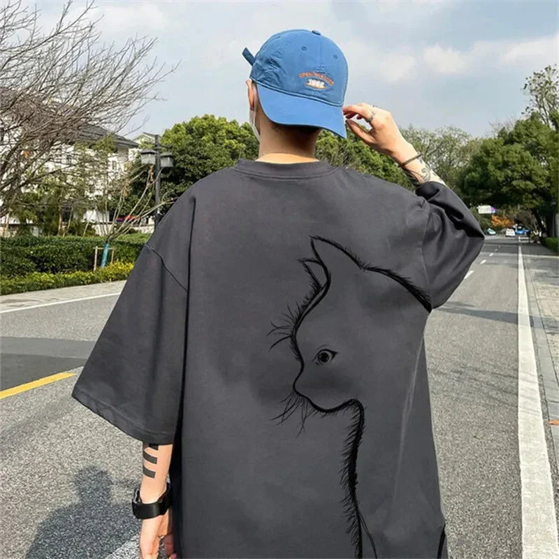 Korean Cat Oversized T-shirt