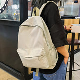 Solid Color Rounded School Backpack