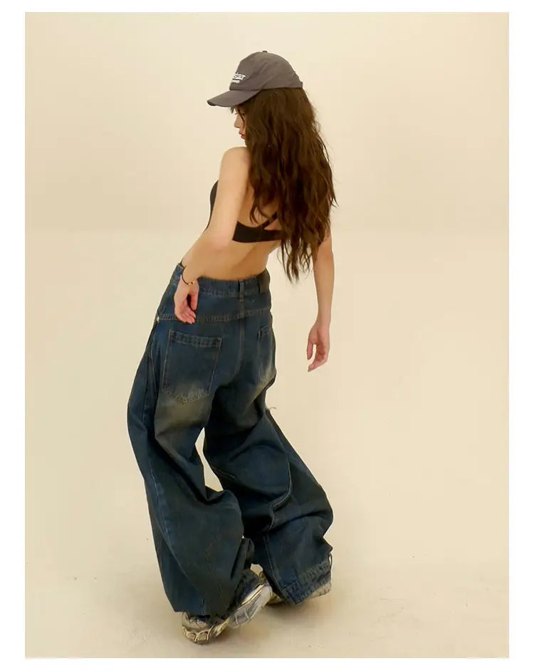 Y2k Trendy Loose Retro Wide Leg Jeans