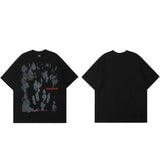 Shadow Letter Printed Hip Hop T-Shirt