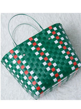 Plastic Handwoven Beach Handbag