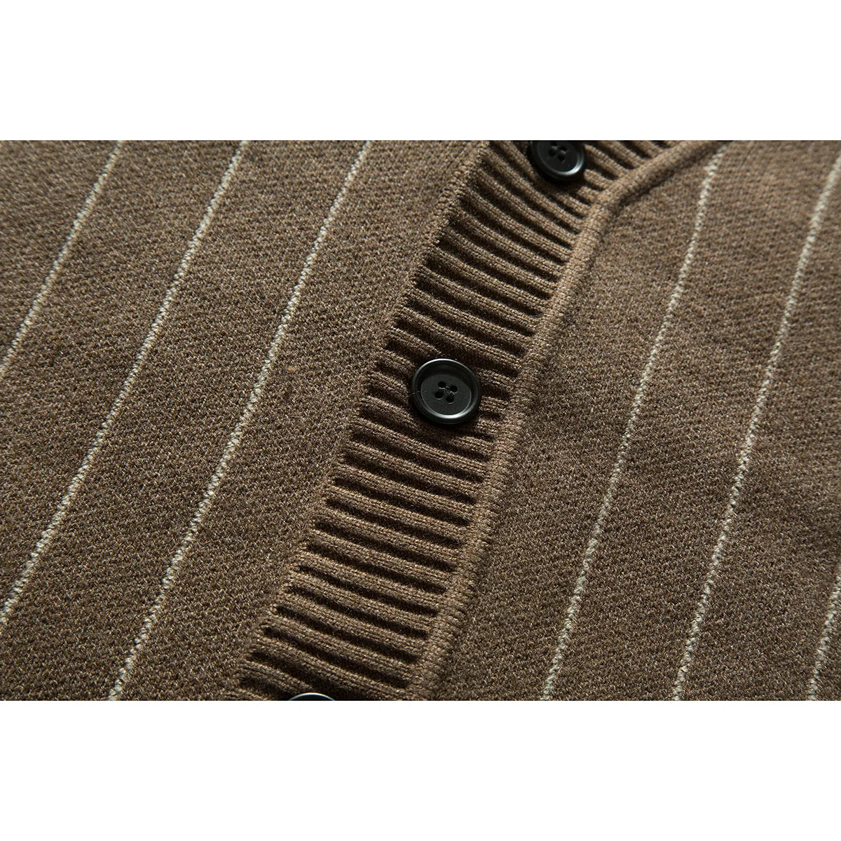 Vintage Loose Knitted Striped Cardigan