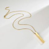 Vertical Rectangular Bar Necklace