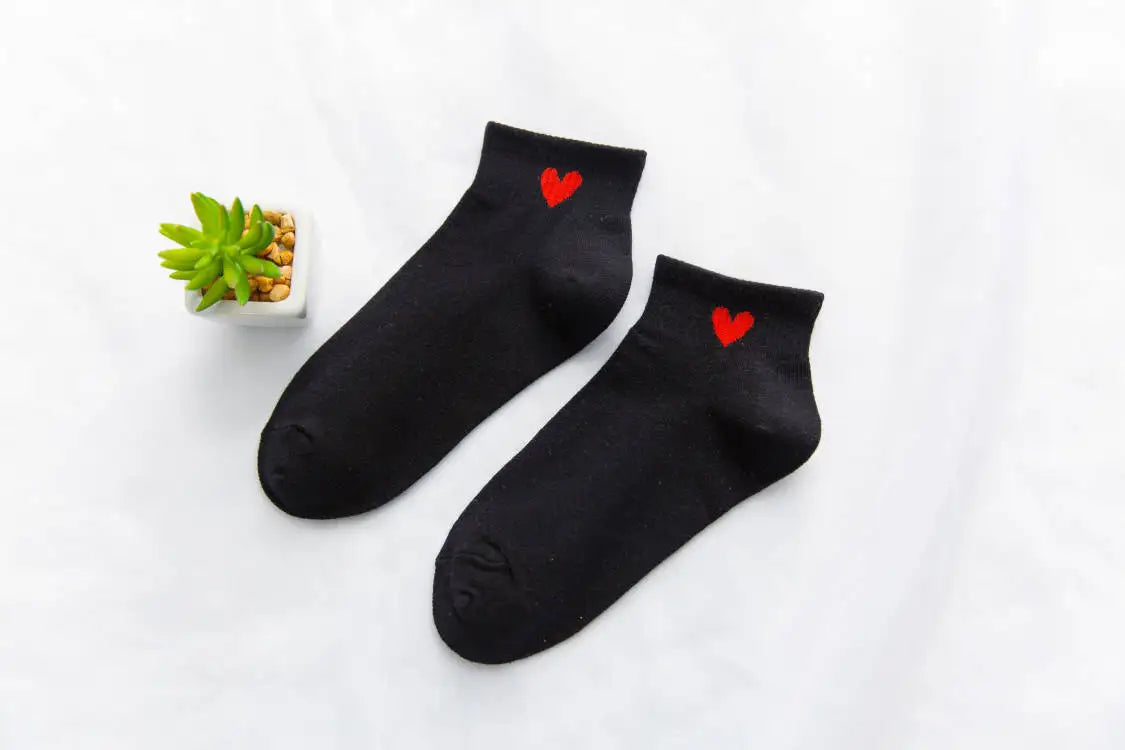 Spring Summer Cotton Color Short Ankle Socks