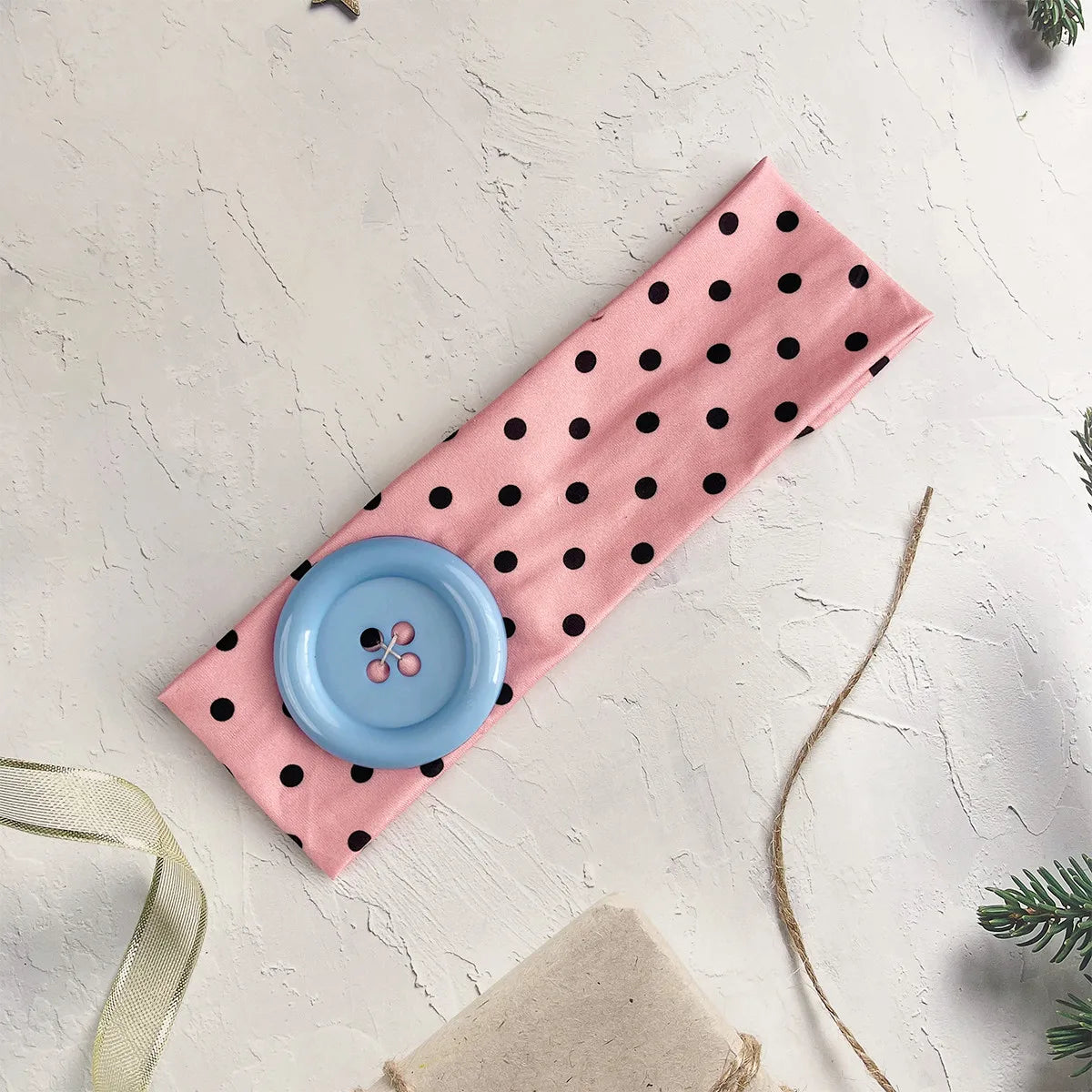 Kawaii Button Headband