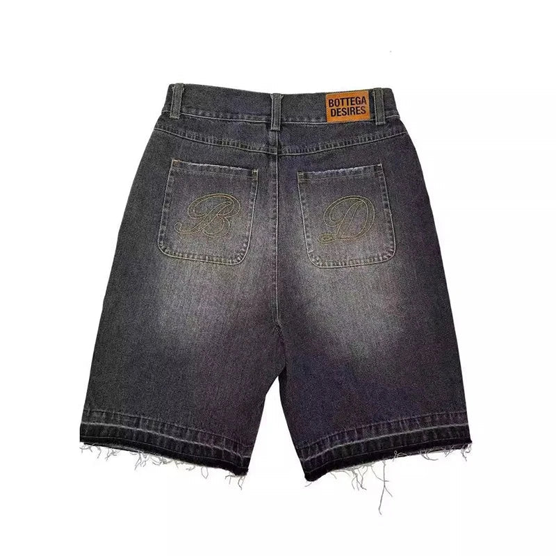 Retro American Style Denim Shorts