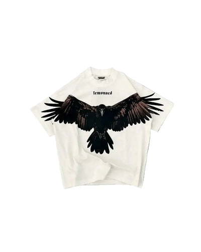 Y2K American Eagle Pattern Cotton T-Shirt