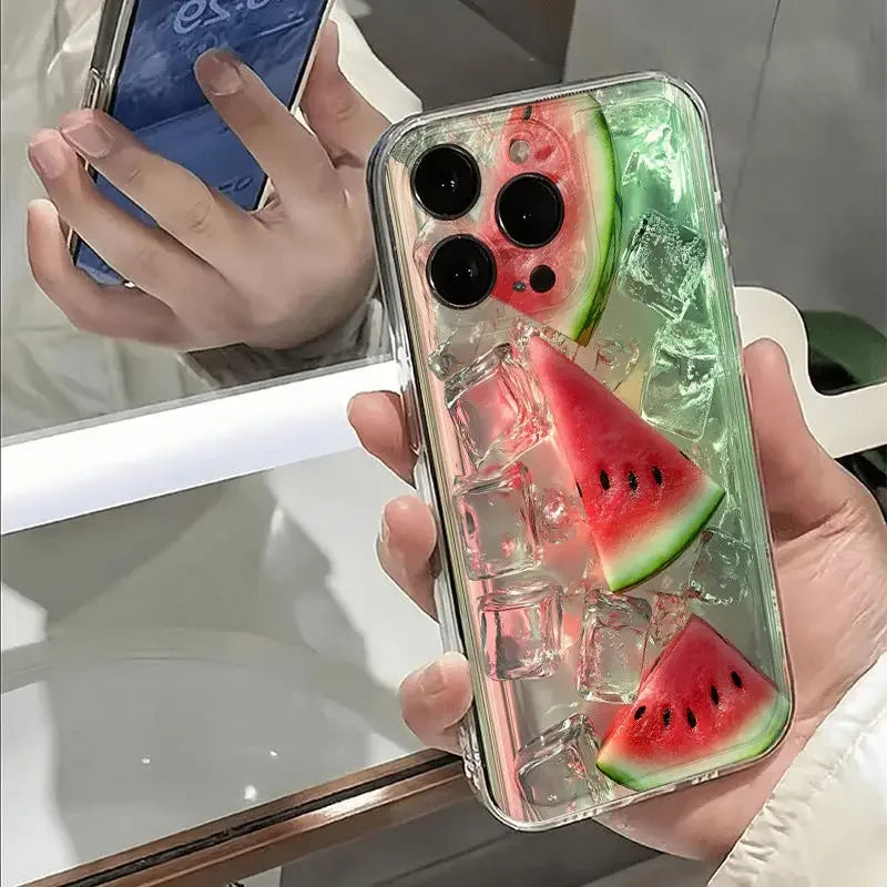 Summer Fresh Iced Watermelon iPhone Cases