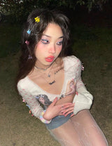 Coquette Vintage Kawaii Crop Top