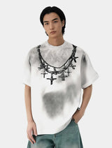 Crew Neck Loose Fit Short T-Shirt