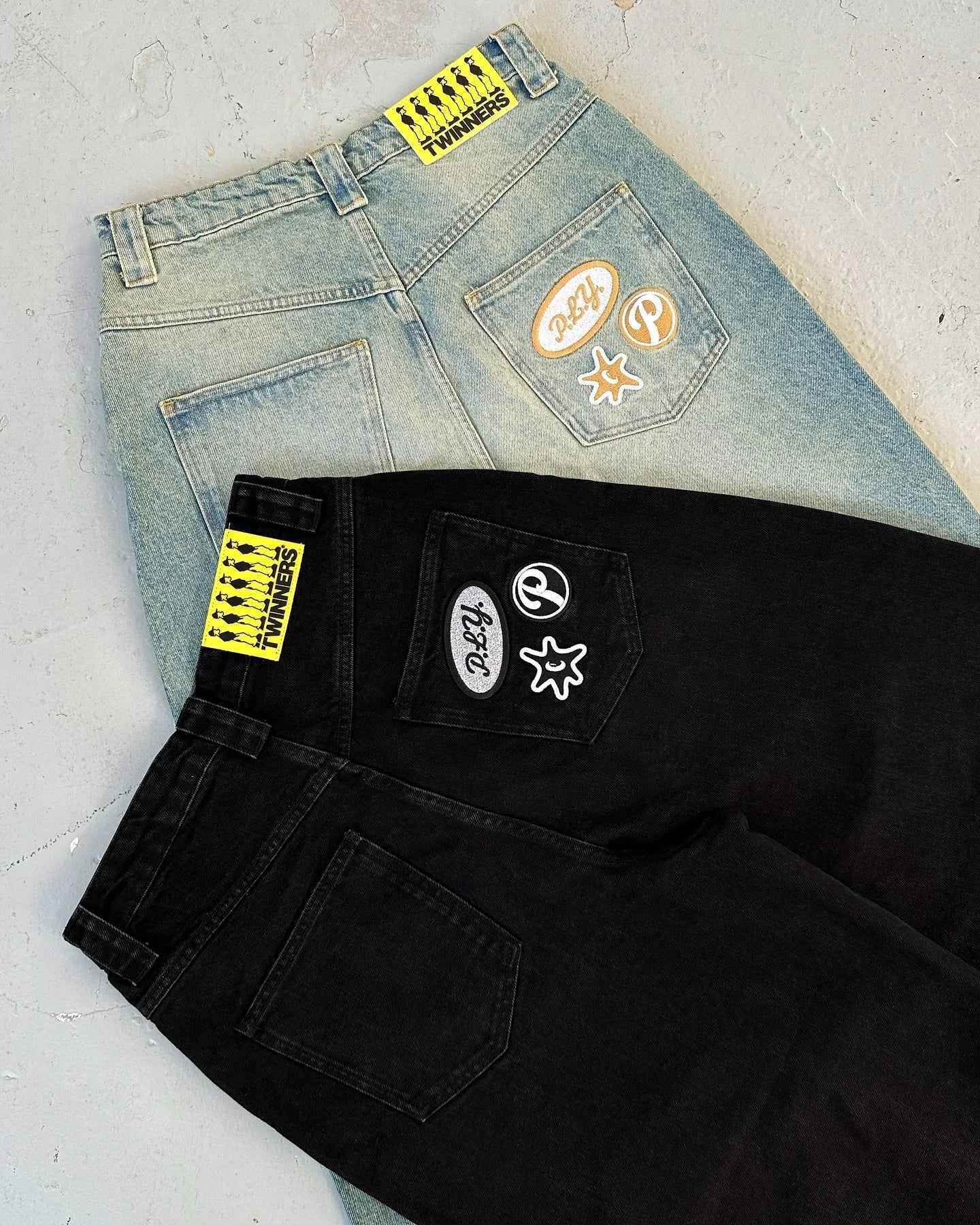 Embroidered Y2K Baggy Jeans