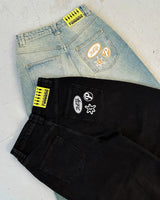 Embroidered Y2K Baggy Jeans