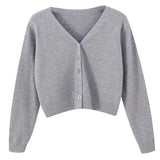 Soft V-Neck Button Down Cardigan