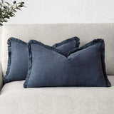 Decorative Linen Fringe Pillow Covers