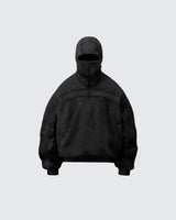Classic Washed Gray Balaclava Ninja Sweetshirt