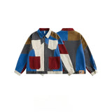 Color Blocks Denim Jacket