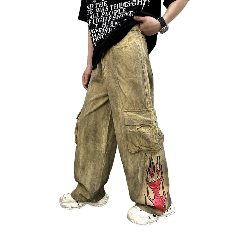 Tie Dye American Style Cargo Pants