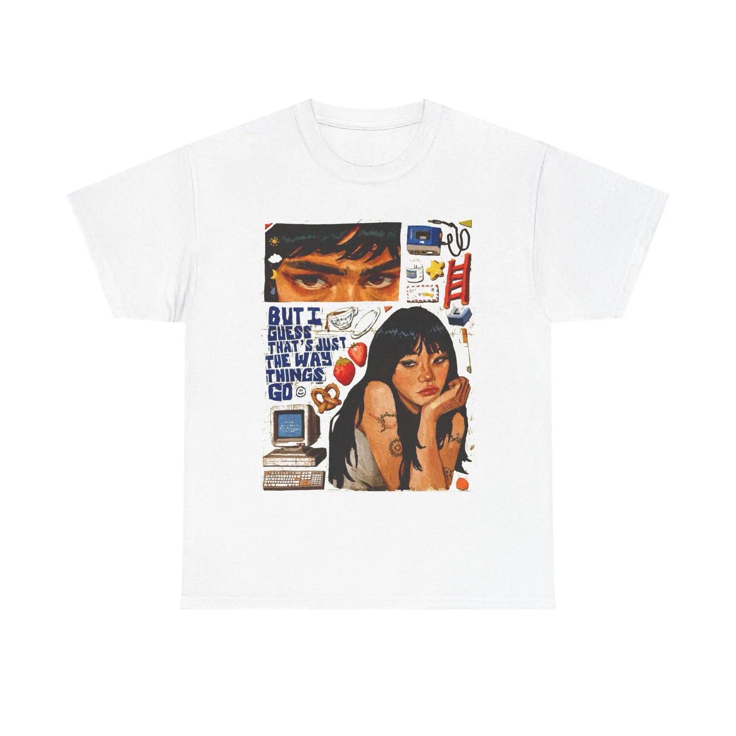 Retro Japanese Anime Girl Indie T-shirt