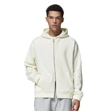 Sudadera con capucha y cremallera completa de felpa vintage