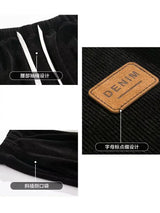 Straight Leg Korean Style Corduroy Pants