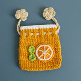 Kawaii Fruit Crochet Coin Wallet Mini Handwoven Bag