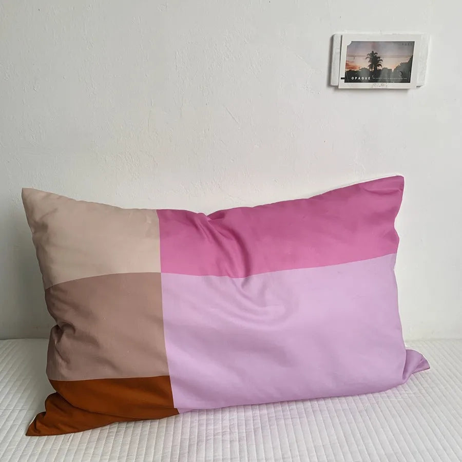 Home Decor Green Stripe Pillowcase