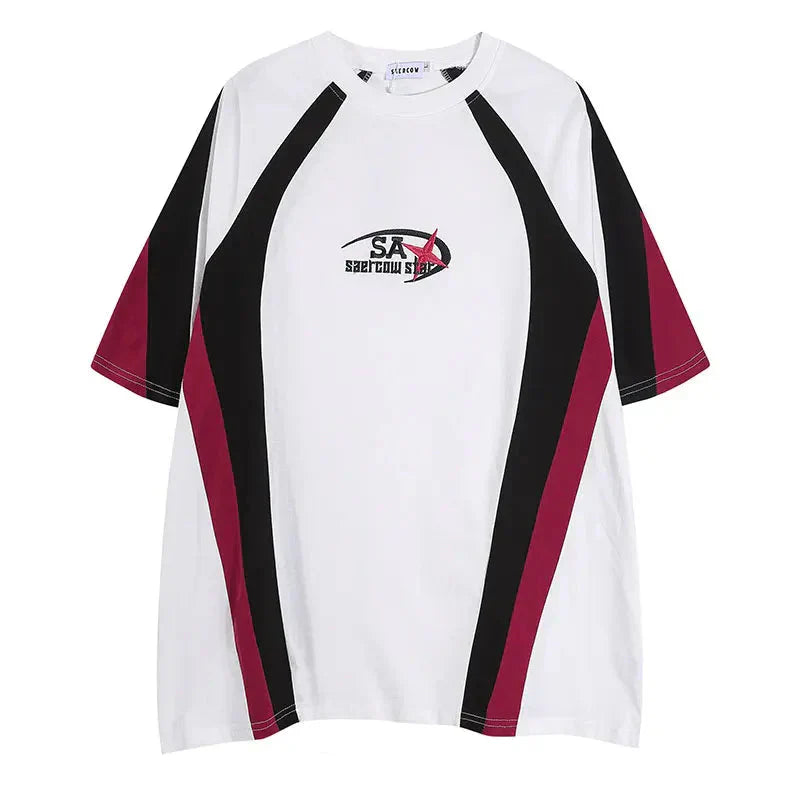 Colorful Street Short-Sleeved Sports T-Shirt