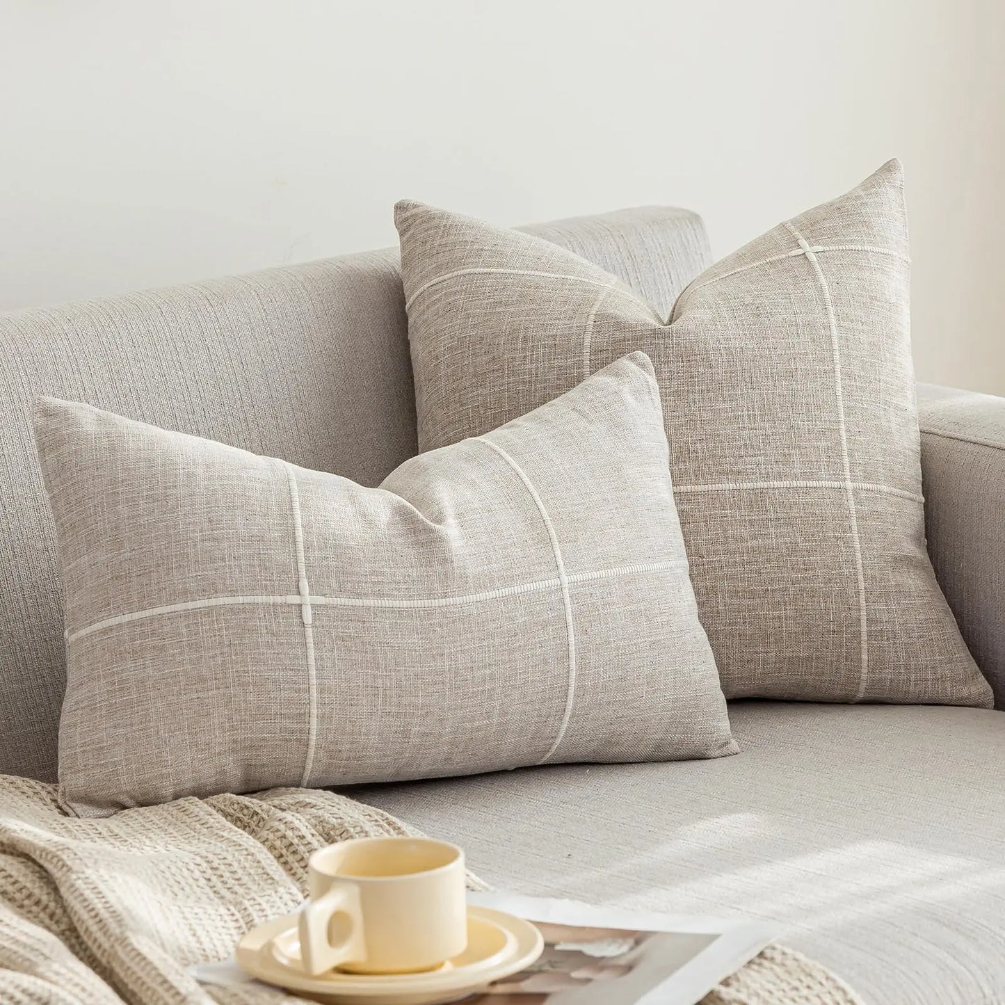 Pillow Embroidery Square Pillowcase for Bedroom