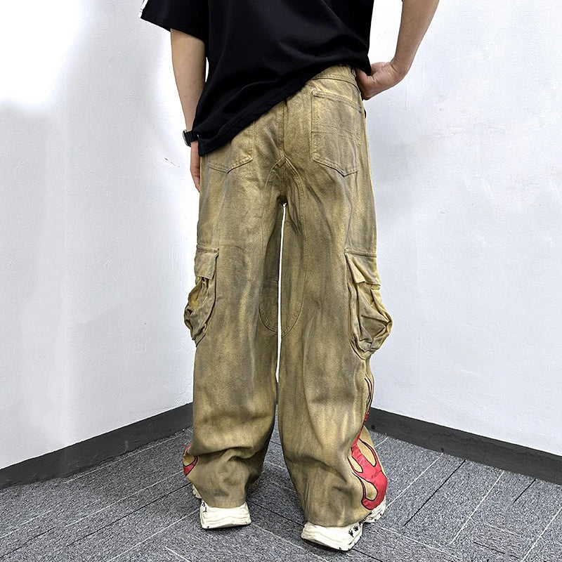 Tie Dye American Style Cargo Pants