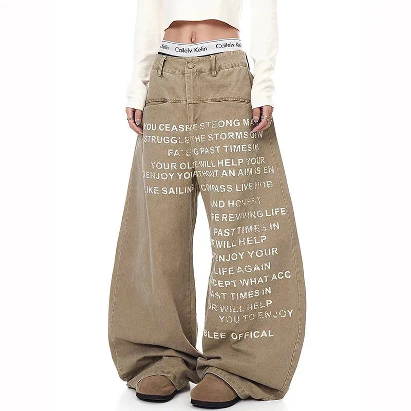 Y2K Baggy Khaki Jeans