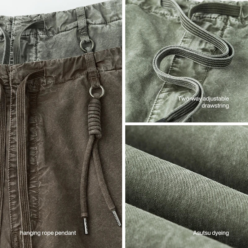 Heavy Washed Parachute Pants