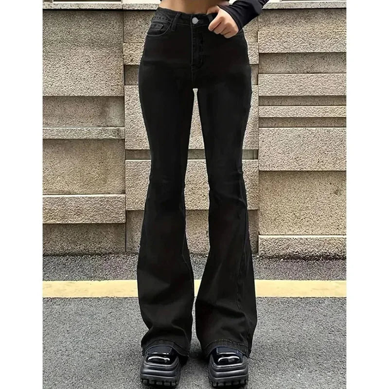 High Waist Flared Stretchy Bell Jeans