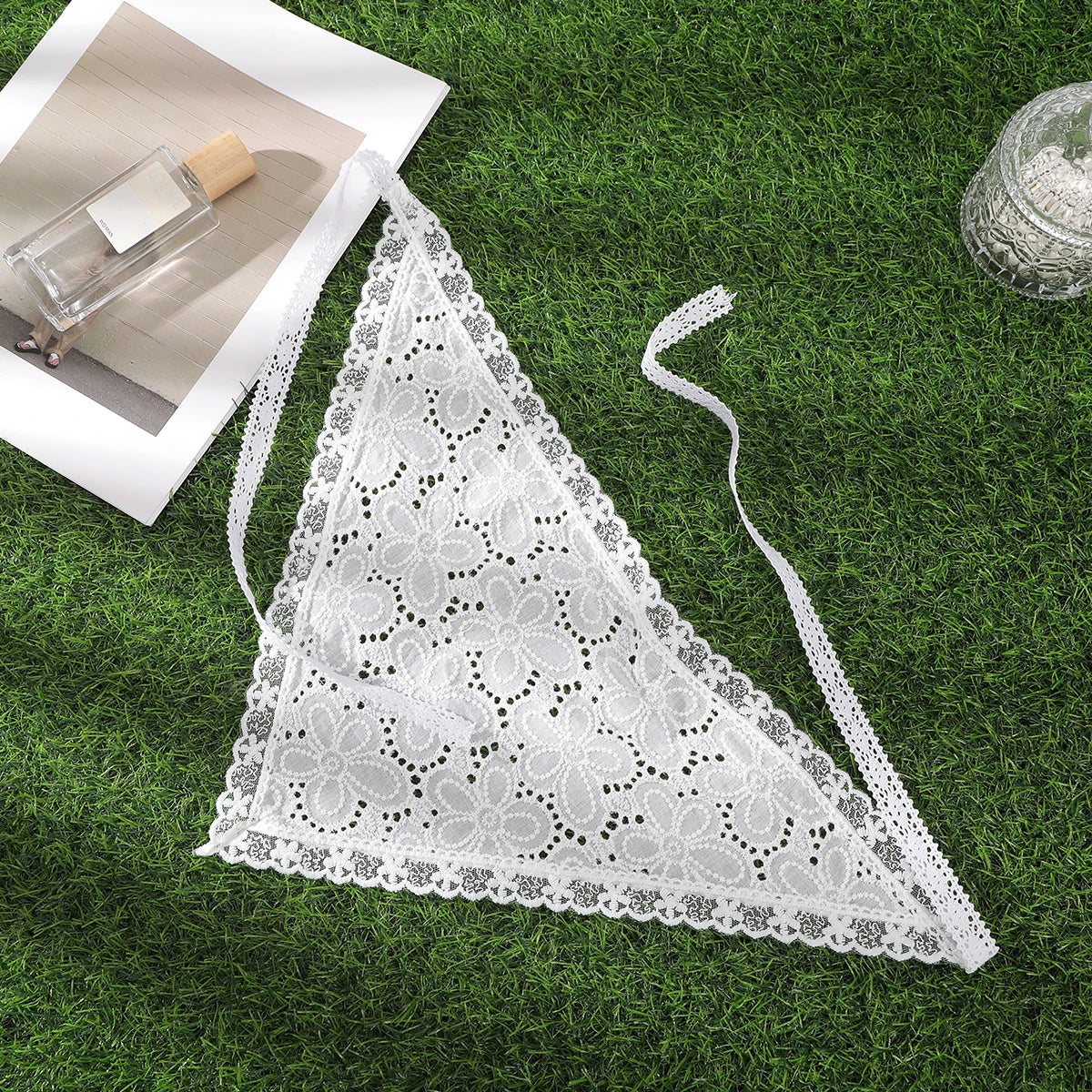 Flower Print Triangle Handmade Headband
