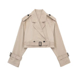 Vintage Women Cropped Jacket