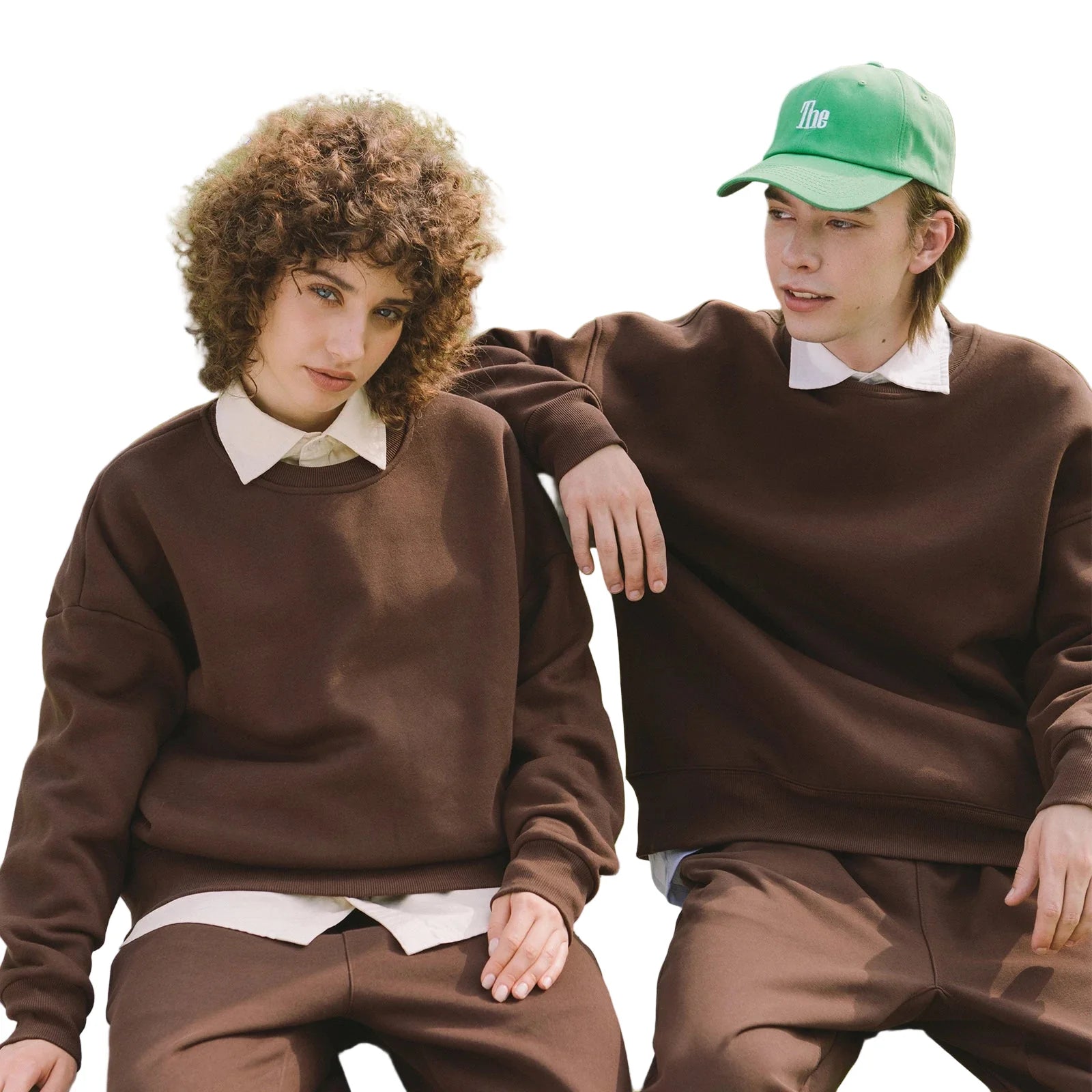 Basic Thick Fleece Crew Neck Sweater