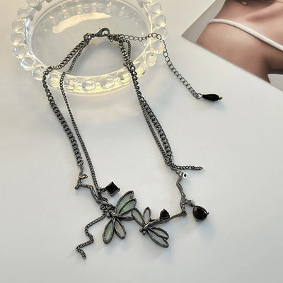 Fairycore Dragonfly Necklace