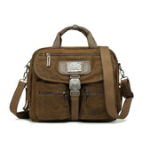 Retro Canvas Brown Messenger Bag