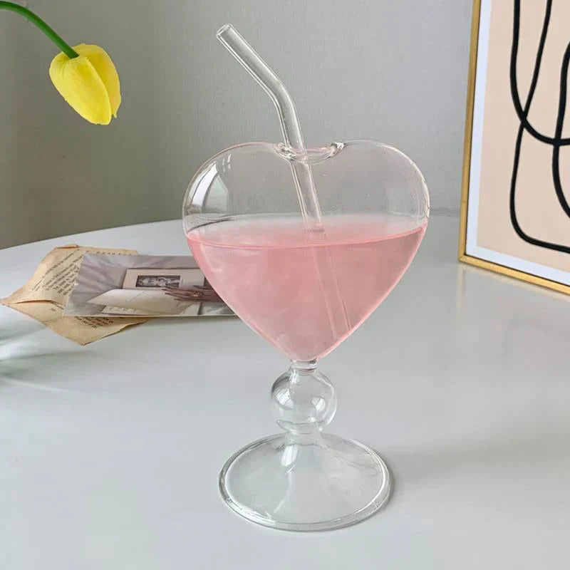 French Morning Heart-Shaped Vintage Vase