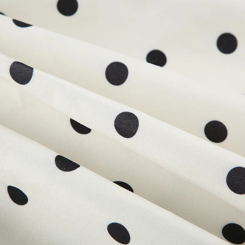 Strapless Coquette Polka Dot Mini Dress