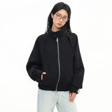 Corporate Girlie Minimalist Business Bomber Jacket
