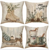 Vintage Christmas Pillow Covers