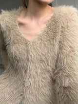 Cozy Long Sleeve Fuzzy Cardigan