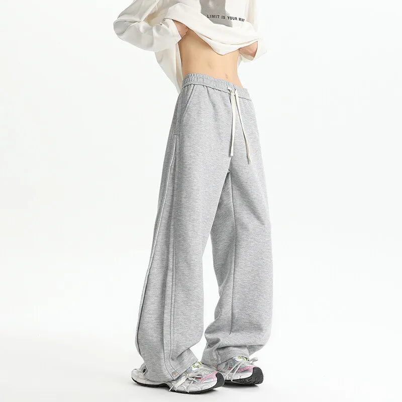 Drawstring Comfortable Wide Leg Pants